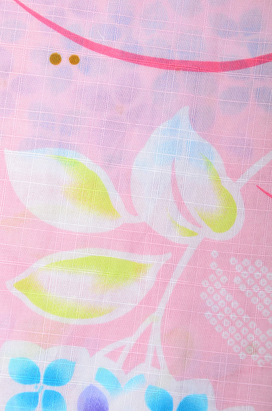 Girls yukata and obi belt set / GY #71 (13-14)