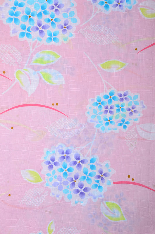 Girls yukata and obi belt set / GY #55 (3-4)