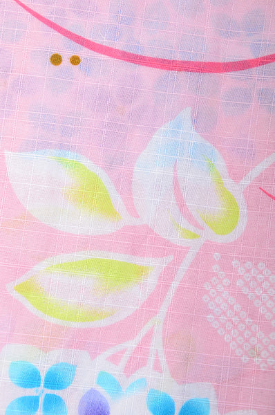 Girls yukata and obi belt set / GY #55 (3-4)