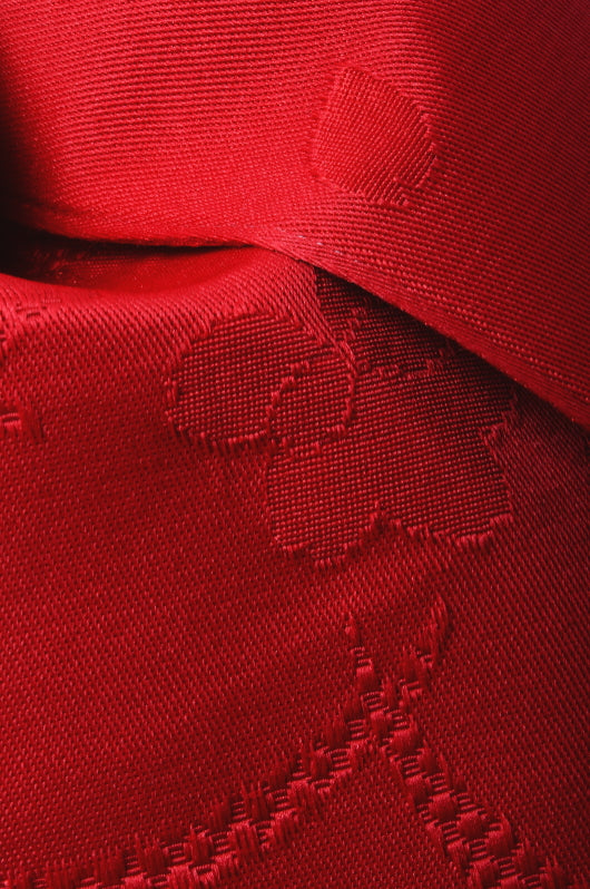 Pre-tied obi belt / Crimson #01