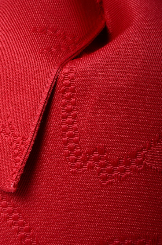 Pre-tied obi belt / Crimson #01