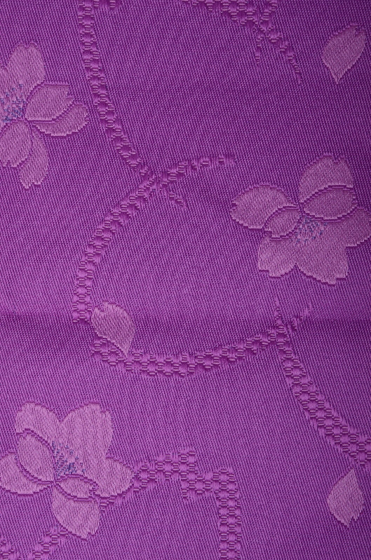 Pre-tied obi belt / Deep purple #07