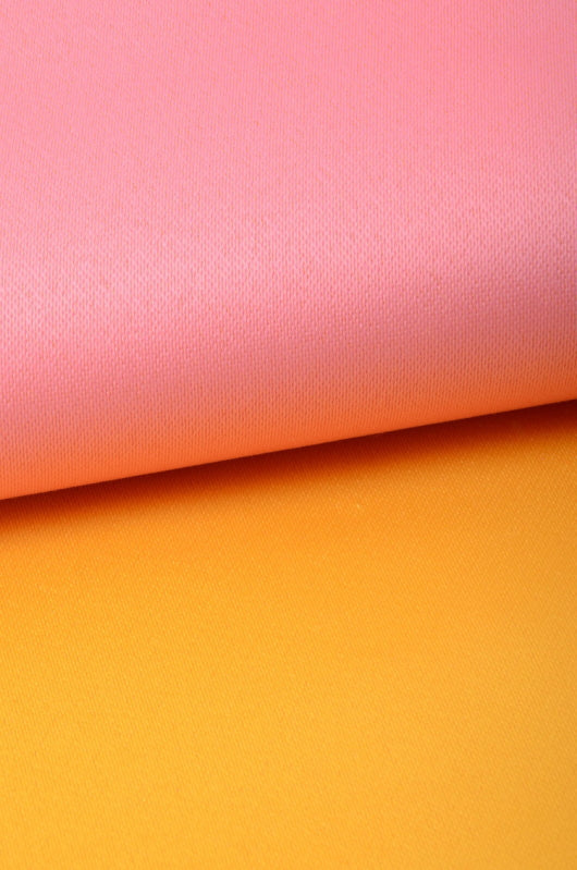 Flat obi belt : Plain / Pink and Yellow