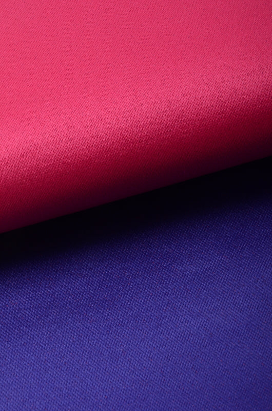 Flat obi belt : Plain / Crimson red and Dark blue