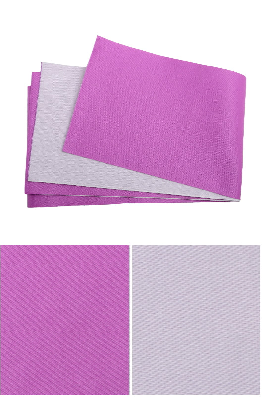 Flat obi belt : Plain / Pale purple and Light gray