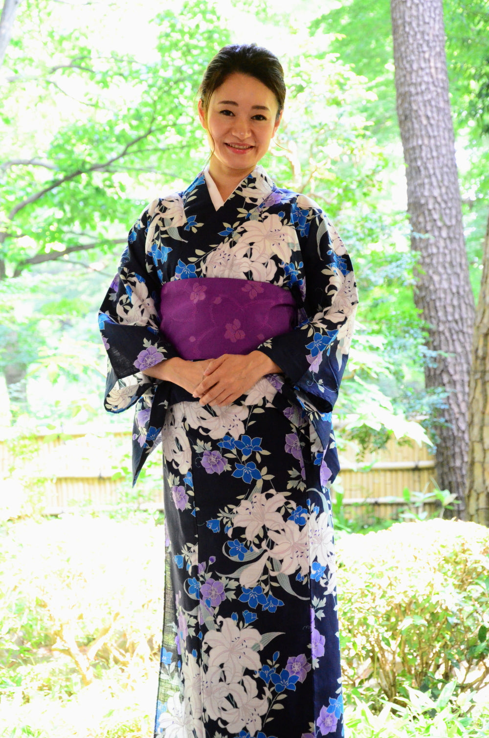 Japanese yukata kimono / D #141