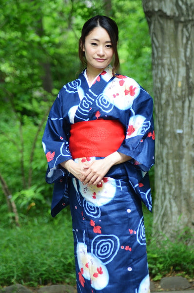 Japanese yukata kimono / D #073