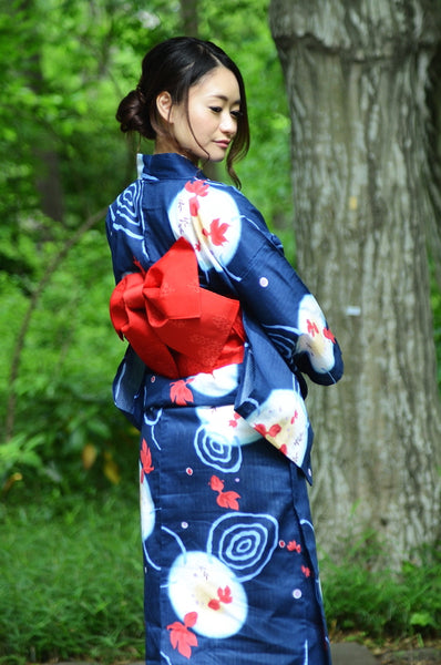 Japanese yukata kimono / D #073