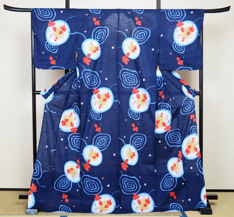 Japanese yukata kimono / D #073