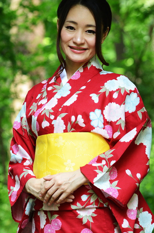 Japanese yukata kimono / D #094