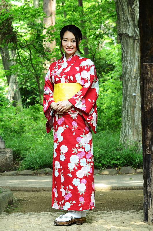 Japanese yukata kimono / D #094
