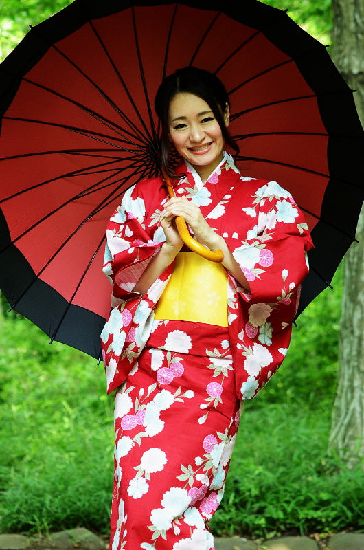 Japanese yukata kimono / D #094