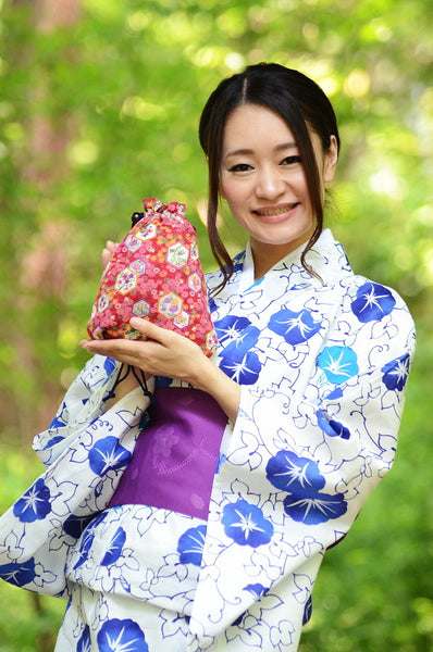 Japanese yukata kimono / D #096