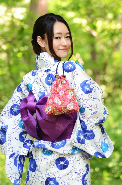 Japanese yukata kimono / D #096
