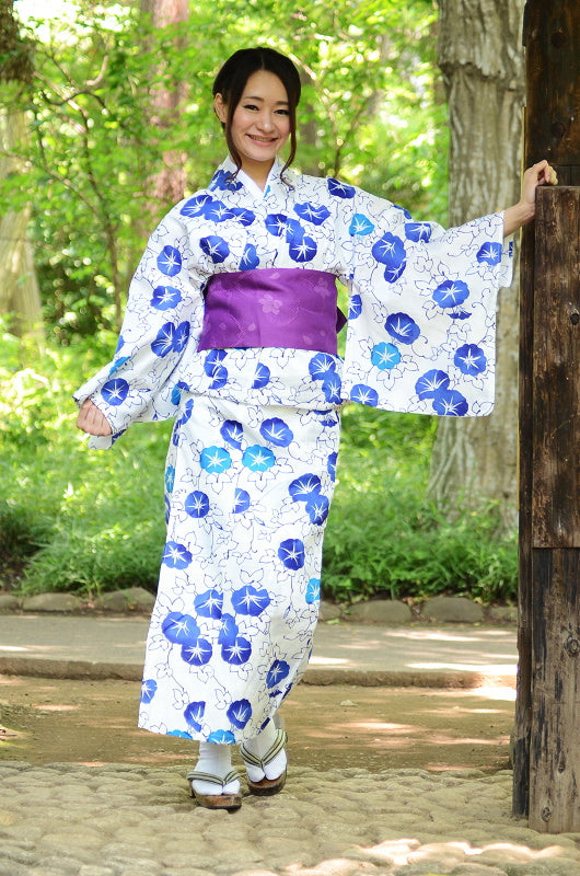 Japanese yukata kimono / D #096