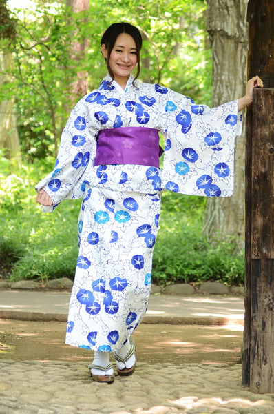 Japanese yukata kimono / D #096