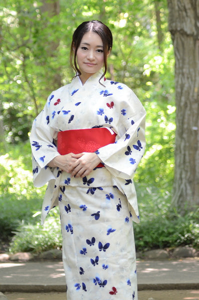 Japanese yukata kimono / D #097