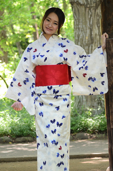 Japanese yukata kimono / D #097