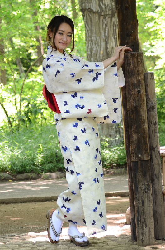 Japanese yukata kimono / D #097