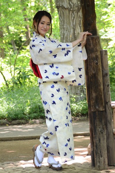 Japanese yukata kimono / D #097
