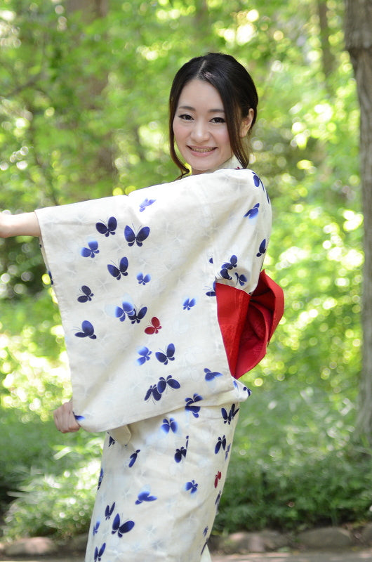 Japanese yukata kimono / D #097