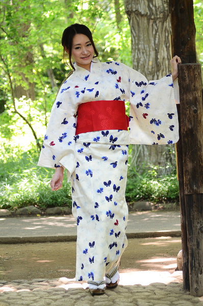 Japanese yukata kimono / D #097