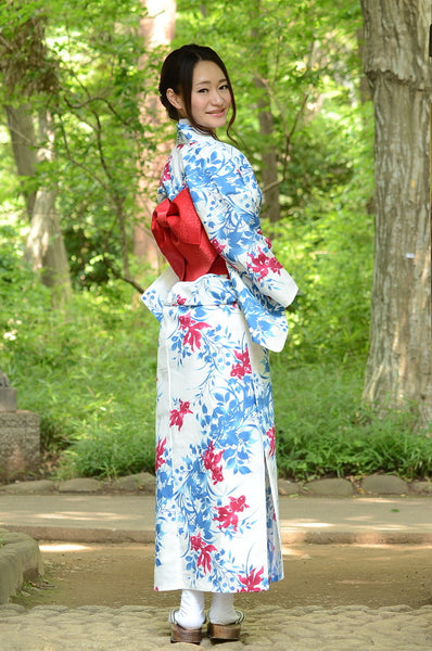 Japanese yukata kimono / D #098