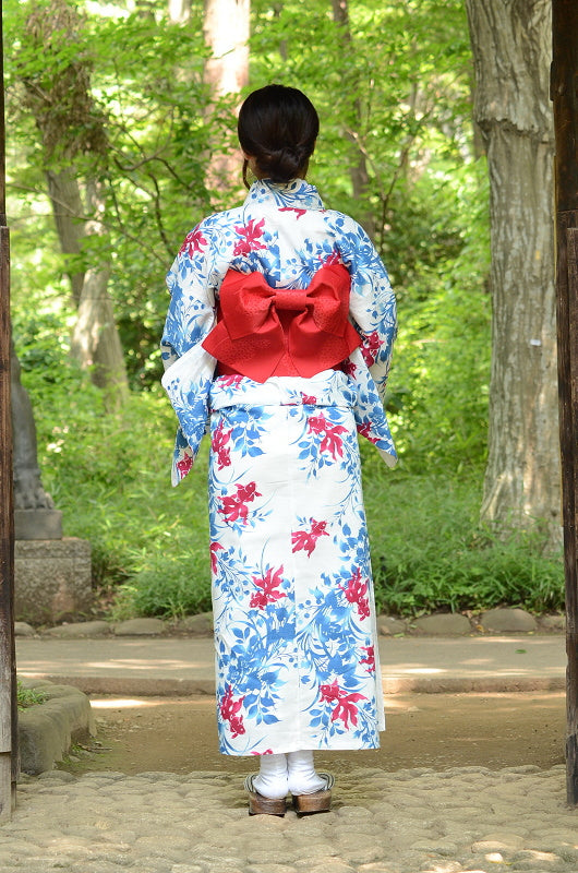 Japanese yukata kimono / D #098