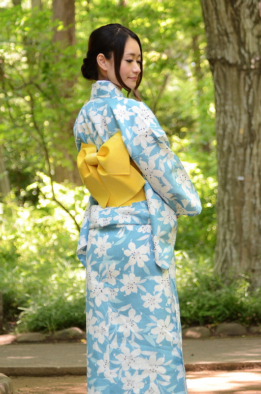 Japanese yukata kimono / D #101