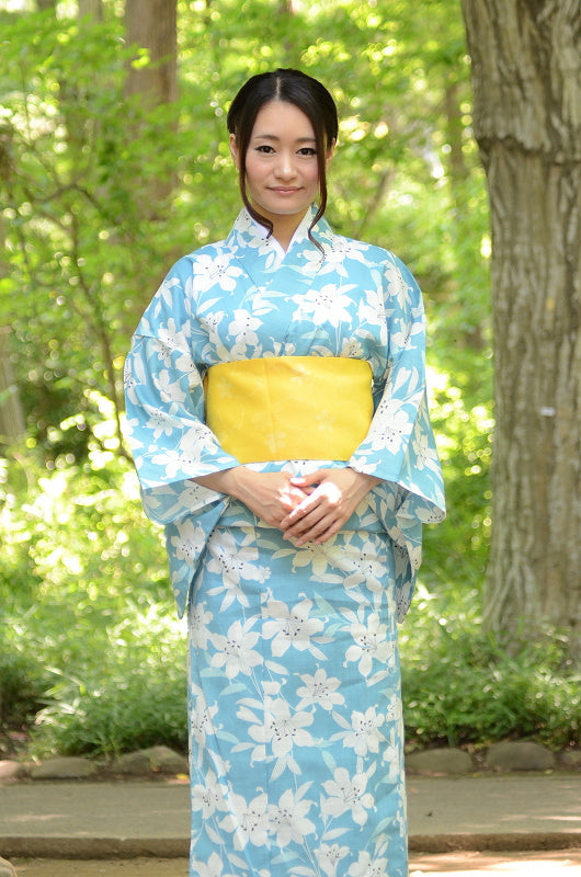 Japanese yukata kimono / D #101
