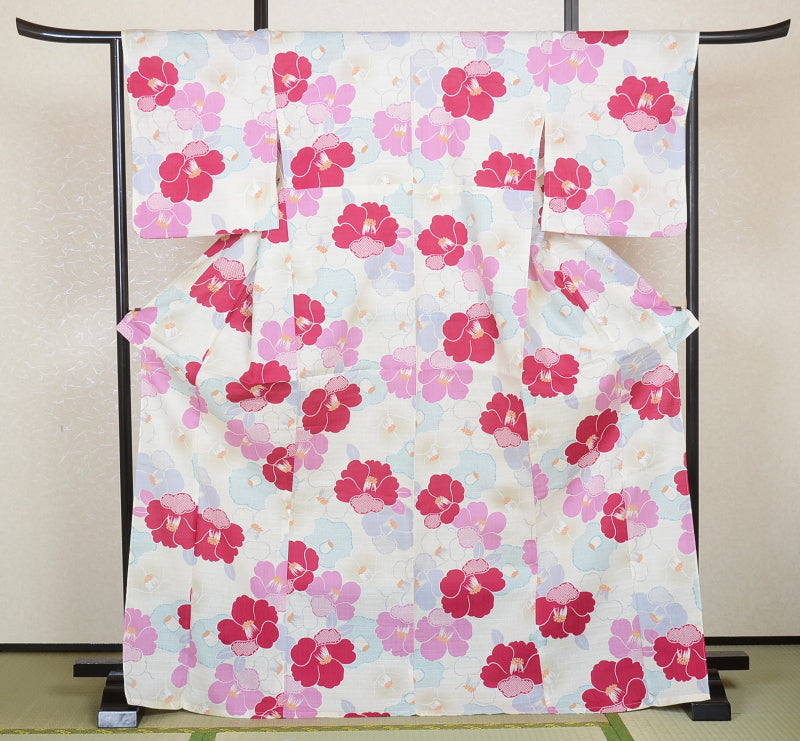 Japanese yukata kimono / D #102