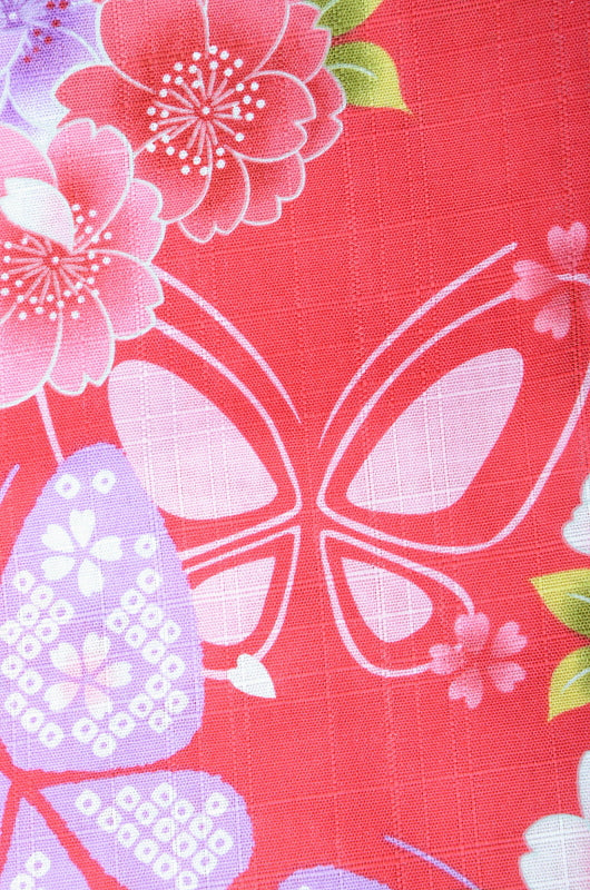 Girls yukata and obi belt set / GY #01 (3-4)