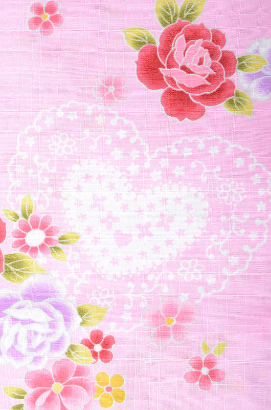 Girls yukata and obi belt set / GY #03 (3-4)