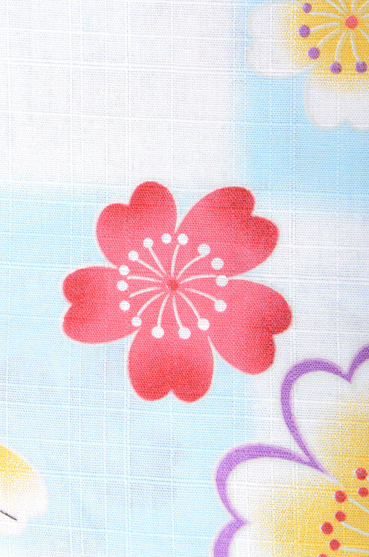 Girls yukata and obi belt set / GY #02 (3-4)