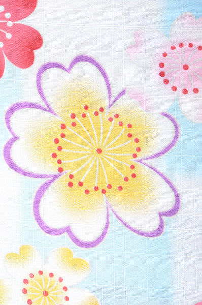 Girls yukata and obi belt set / GY #02 (5-6)