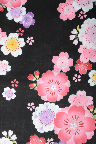 Girls yukata and obi belt set / GY #04 (5-6)