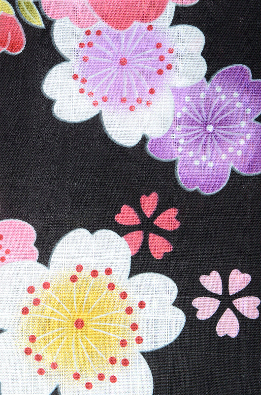 Girls yukata and obi belt set / GY #04 (5-6)