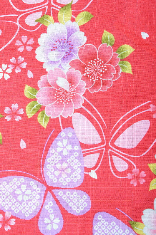 Girls yukata and obi belt set / GY #01 (5-6)