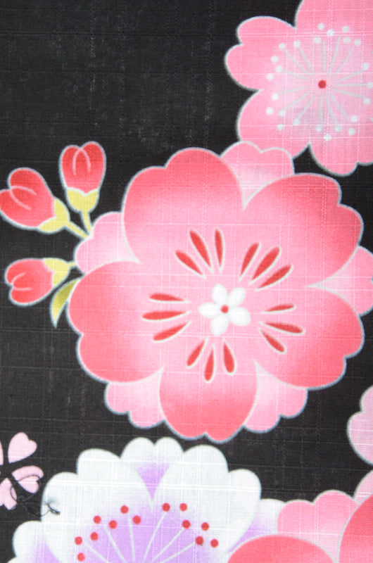 Girls yukata and obi belt set / GY #04 (7-8)