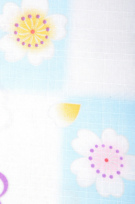 Girls yukata and obi belt set / GY #02 (9-10)