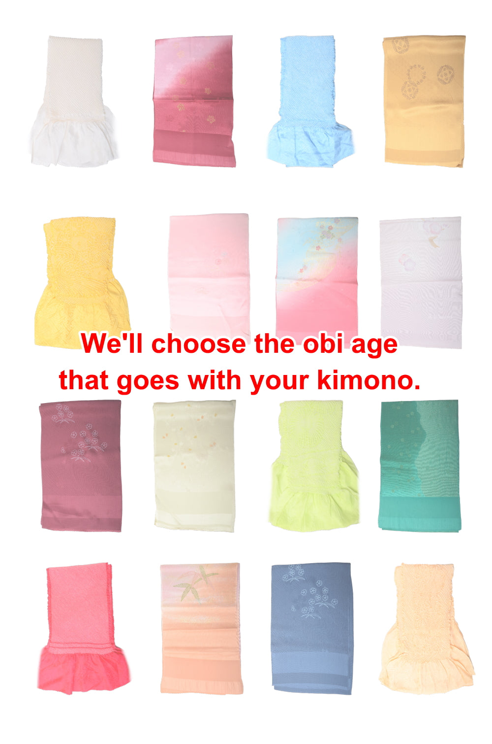 Obi belt and geta sandals set : Plain / Deep purple and Light gray