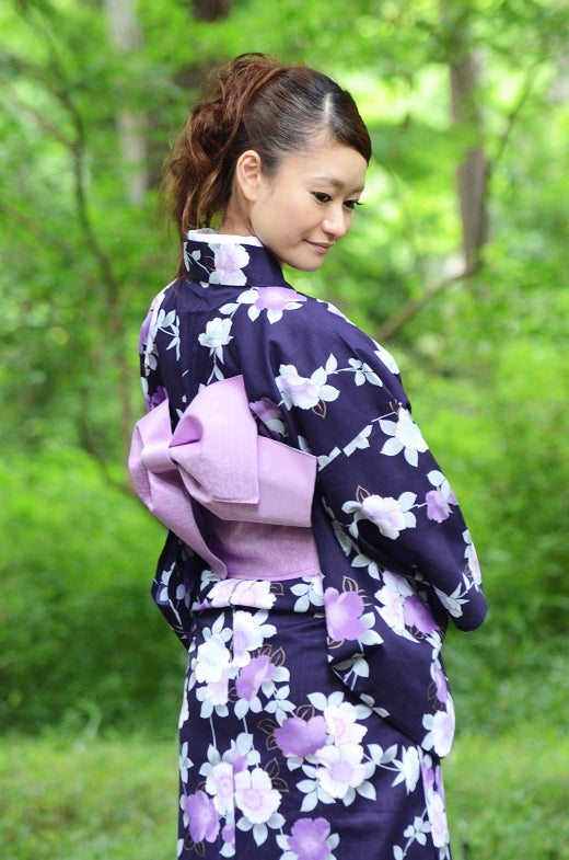 Japanese yukata kimono / D #068
