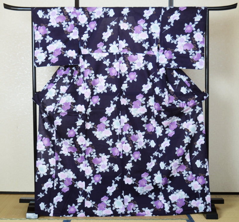 Japanese yukata kimono / D #068
