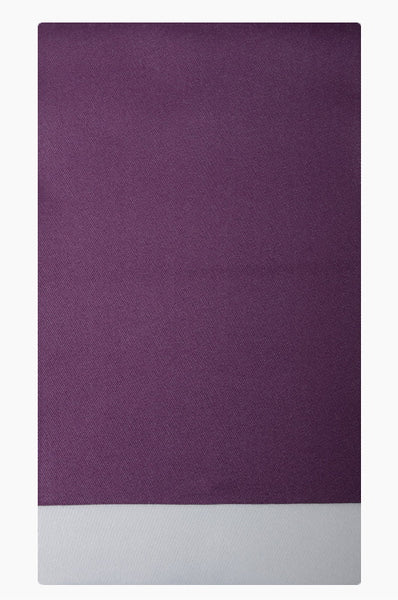 Flat obi belt : Plain / Deep purple and Light gray