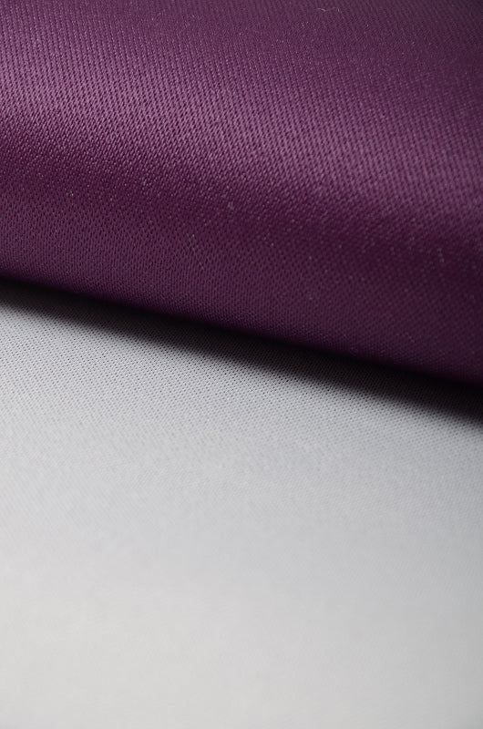 Flat obi belt : Plain / Deep purple and Light gray