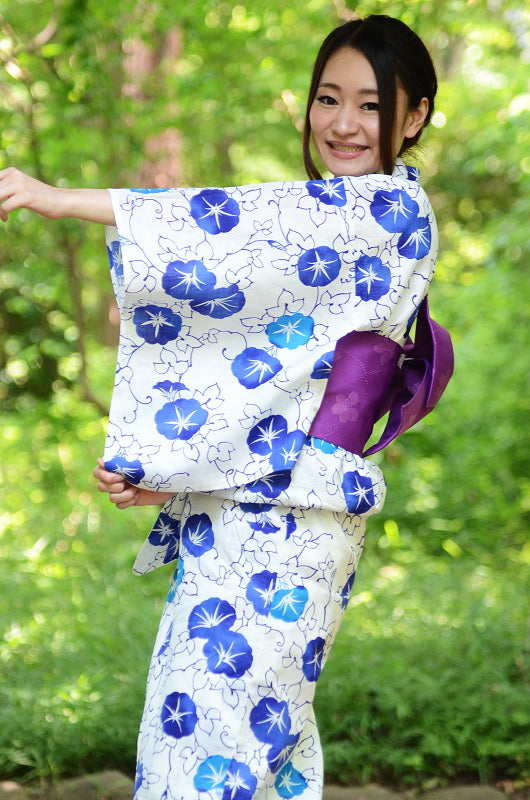 Japanese yukata kimono / D #096