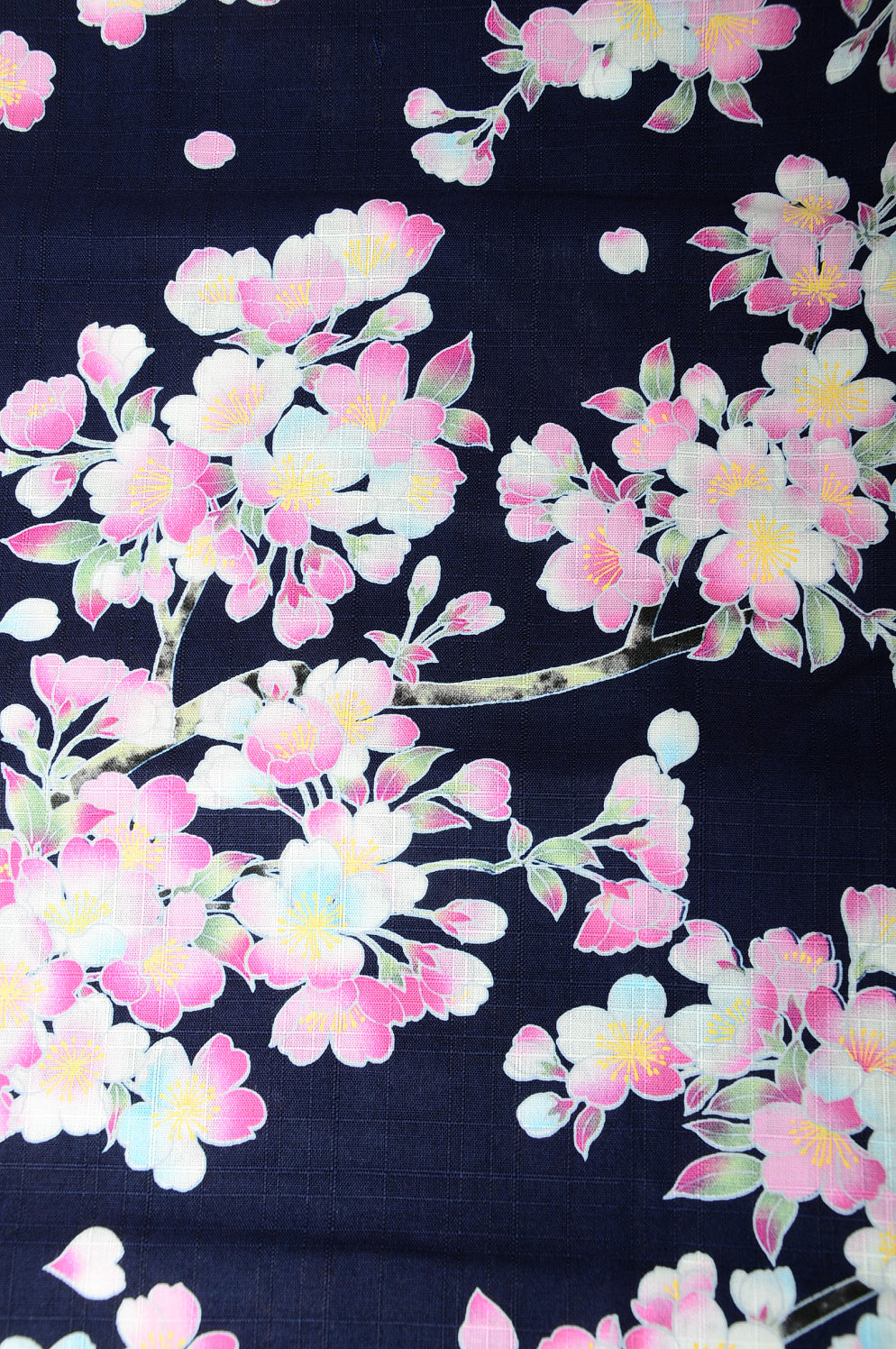 Yukata for indoor use / sakura :1553-C Indigo