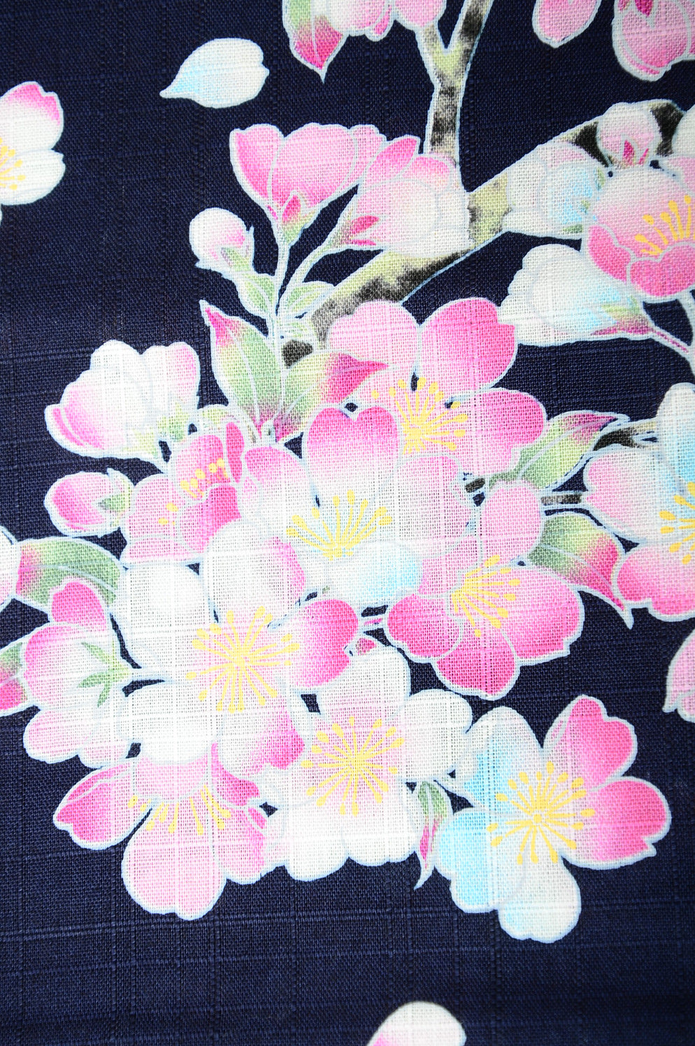 Yukata for indoor use / sakura :1553-C Indigo