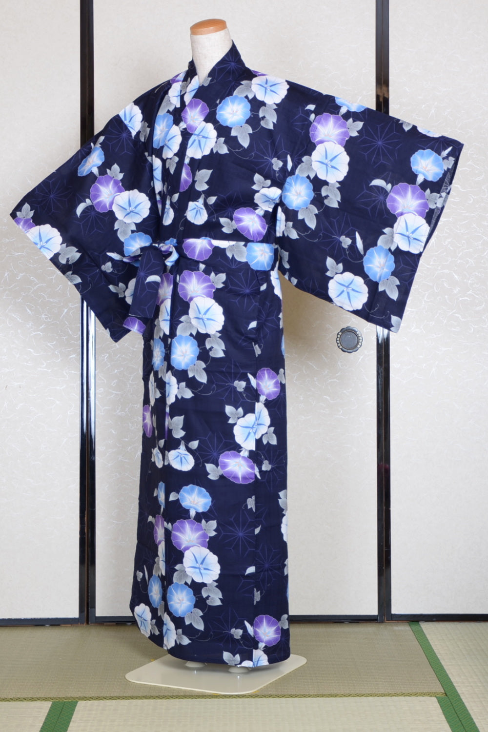 Yukata for indoor use / asagao :YB1556-A Indigo