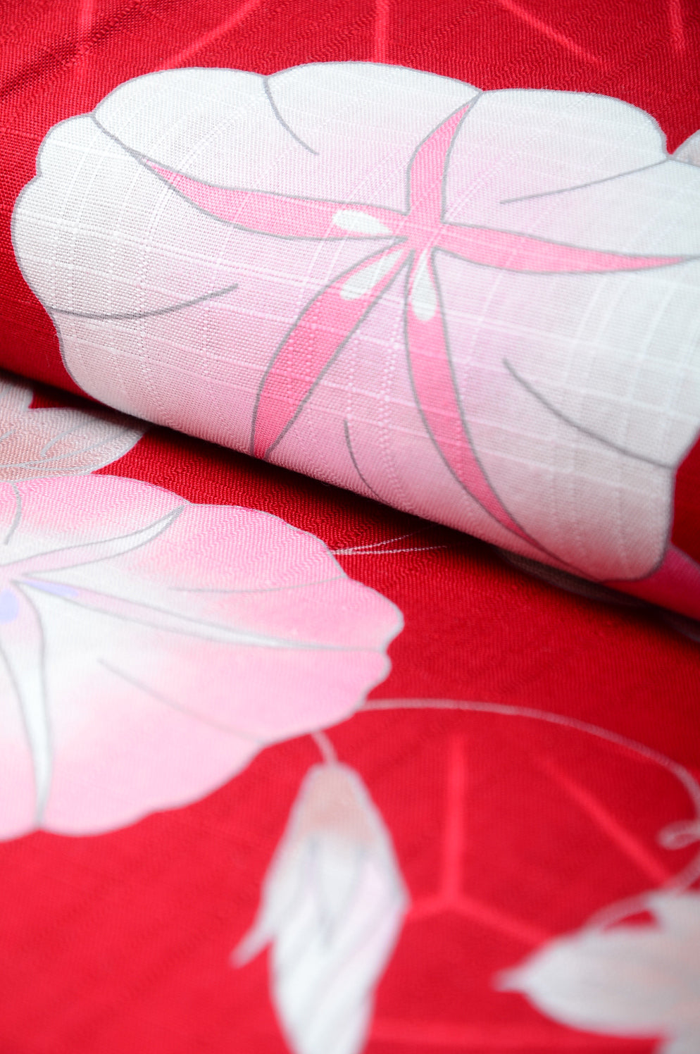 Yukata for indoor use / asagao :YB1556-B Red